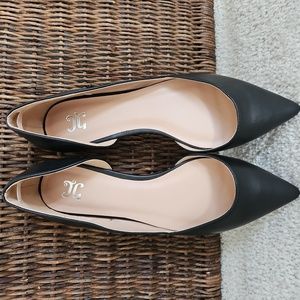 Black Pointed Toe Flats - Size 10 Women's - JG